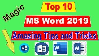 MS word 2019 tips and tricks|MS word tips 2021|Top 10 tricks of ms word|10 amazing tips and tricks