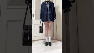 던스트 봄신상 입어보기 플리츠스커트 스몰미듐 둘다 입어보기 애매한사이즈 55반 #ootd #데일리룩 #내돈내산 #쇼핑 #던스트신상 #던스트치마 #플리츠치마