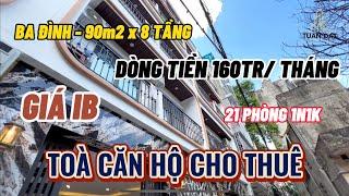 ĐẦU TƯ PHÂN TÍCH REVIEW TOÀ CĂN HỘ CHO THUÊ | BA ĐÌNH | 27 PHÒNG | DÒNG TIỀN 160 TRIỆU/ T | 9%/ NĂM