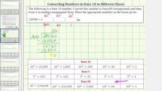 Convert a Base-10 Number to Base-60