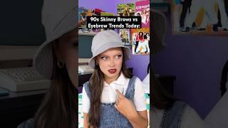 90s Skinny Brows vs Eyebrow Trends Today. #90sgirl #nostalgia #millennials #genx #90sfashion