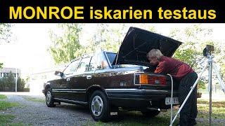 Testataan MONROE iskarit autossa