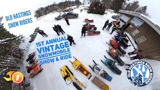 Old Hastings Snow Riders Vintage Snowmobile Show & Ride 1st Annual - Bringing 1976 Merc Twister 440