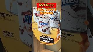 Пробуем популярные вкусы McFlurry #вкусно #food #фастфуд #еда #обзор #ресторан #макдональдс #мак