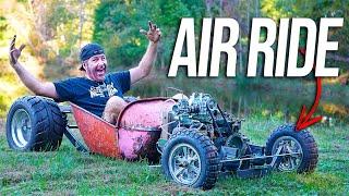 Supercharged 4 Cylinder Wheel Barrow gets Air Bag Suspension!