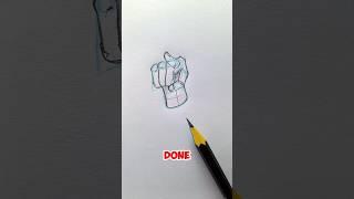 Pointing Hand Drawing Made Easy (Even for Beginners!) #foryou #art #shorts #drawing #howtodraw #draw