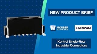Harwin Kontrol Single-Row Industrial Connectors: New Product Brief | Mouser Electronics
