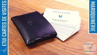 How to make a leather case for business cards! leather tutorial