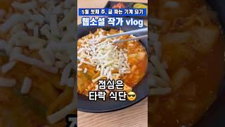유난히 길었던 하루 1분 요약 | 프리랜서 갓생 프로젝트 매일 기록 | 라볶이 | 스타벅스 출근 | 봄맞이 옷장 정리 | 런데이 4주차 | 다이소 쇼핑