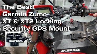 Garmin Zumo XT & XT2 Locking GPS Mount by MotoPumps | Keep it Safe & Secure!