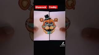 Glamrock Freddy Fnaf Security breach #short | Papercraft