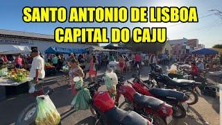 CONHECENDO A FEIRA DA CAPITAL DO CAJU NO SERTÃO DO PIAUÍ SANTO ANTONIO DE LISBOA !