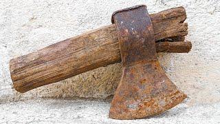 Restoration Rusty Broken Axe