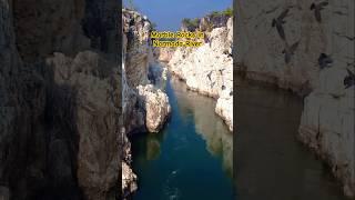 Marble Rocks in Narmada River Bhedaghat Jabalpur #jabalpur #bhedaghat #youtubeshorts #viralshorts