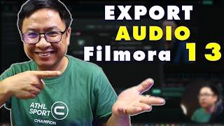 How to Export Audio Only in Filmora 13 Tutorial For Beginners