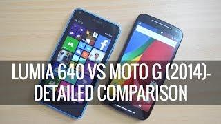 Lumia 640 vs Moto G (2014) - Detailed Comparison | Techniqued