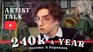 How I Make Money As An Artist (with exact numbers and expenses breakdown)