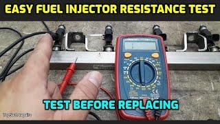 HOW TO CHECK FUEL INJECTOR RESISTANCE (OHMS) USING A MULTIMETER