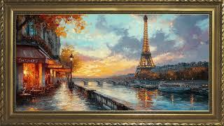 EVENING IN PARIS VINTAGE FRAME TV ART | TV SCREENSAVER WALLPAPER OIL PAINTING | 4K |