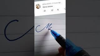 Mansi beautiful name write in cursive writing #cursive#writing#beautiful#name#Mansi#shorts