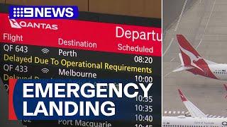 Qantas flight turned around after smoke found in cockpit | 9 News Australia