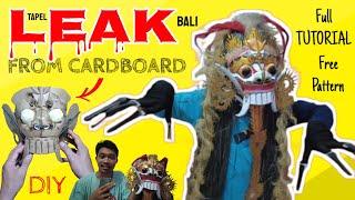 BALI LEAK MASK FROM CARDBOARD ️!! HOW TO MAKE BALI LEAK MASK [AN CRAFT]