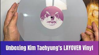 Unboxing Kim Taehyung's LAYOVER Vinyl 🟣 My First Ever Vinyl!!! 