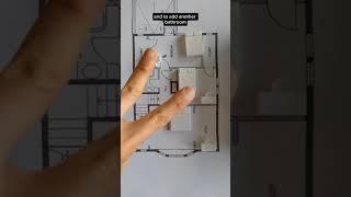 Task 1: Move bedrooms to the back. 2: Add ensuite. 3 Add study room. Keep primary room the same size