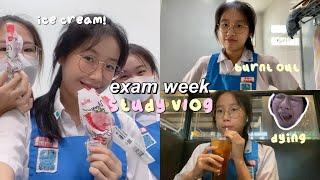 考试周 の study vlog for midterms exam ‍ aka cramping week // science student Malaysia 