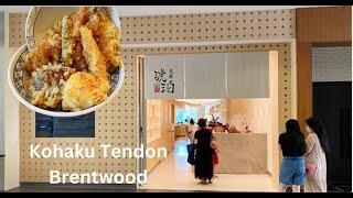 My review of Kohaku Tendon in Burnaby BC Canada (Brentwood area)