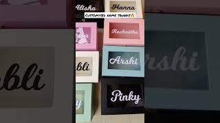 Customised Name Trunk boxes⭐ Dm us on insta to place orders. @craftpreneur_ #crafts #customised #diy