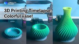 3D Printing Timelapse: Colorful vase!