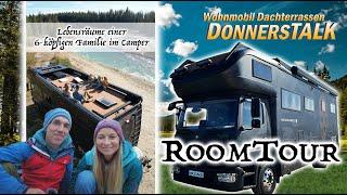 DonnersTALK - ROOMTOUR Dachterrassen Wohnmobil p3 / Lebensräume einer 6-köpfigen Familie im Camper