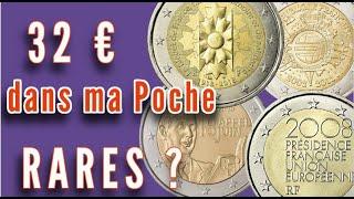 VALEUR de 4 Pièces de 2 EUROS FRANCE Trouvées DANS mes POCHES?