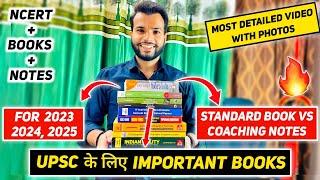 Standard Books for UPSC | UPSC Complete Booklist | Coaching Notes vs Standard Books 2023-24