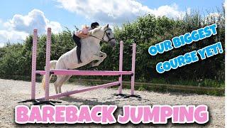 JUMPING MY BIGGEST COURSE YET... *BAREBACK!!*