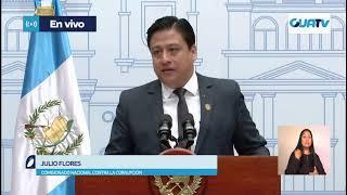 Conferencia de prensa del Gobierno de Guatemala.