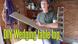 Home pottery DIY clay wedging table top