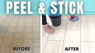 Our SECRET To CLEAN PEEL & STICK Tile For Lasting Results!!