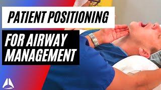 Optimal patient positioning for intubation and airway management