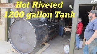 Old Fashioned Riveted Water Tank for the Borax Water Wagon | Engels Coach