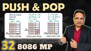 PUSH and POP Instructions in 8086: Understanding Stack Memory