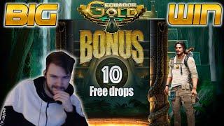 BIG WIN! 10€ BET BONUS ON ECUADOR GOLD Slot | CasinoTest24 Stream Highlights