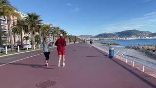 [4K] - Nice / Côte d’Azur /France - a walk on the famous promenade.