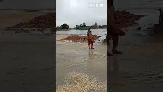 Village fatehpur thaheem Tehsil garhi yaseen District  shikarpur flood totally destroyed #flood