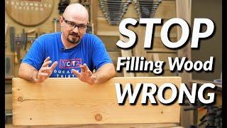 Beginner Wood Filling Mistakes | How to Fill Cracks and Gaps