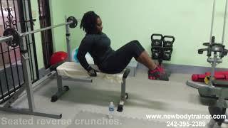 Seated reverse crunch