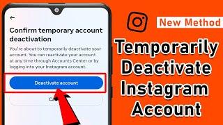 How to Temporarily Deactivate Instagram Account 2024 | temporarily disable Instagram [ Easy Steps ]