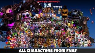 All characters from Five nights at Freddy's ( 1 - HW 2 )