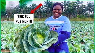 How She Became A Millionaire Farming Cabbage In Nigeria